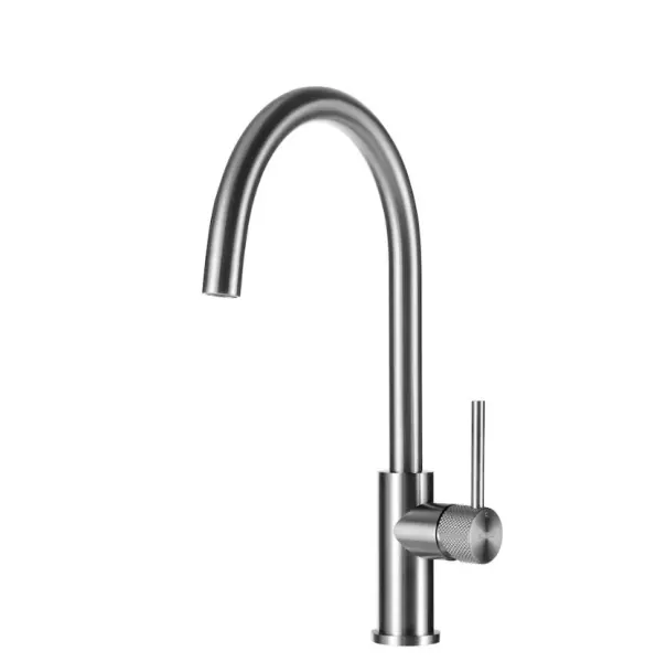 Grifo de cocina Lorreine Mersey Luxx completamente de acero inoxidable con caño giratorio MERSEY-XX