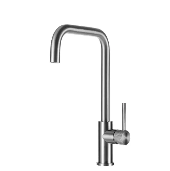 Grifo de cocina Lorreine Medway completamente de acero inoxidable con caño giratorio MEDWAY-XX