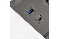 Cable de extensión empotrable para escritorio PRESTINO, 2x enchufe schuko, USB A+C, RJ45, HDMI, cable 1.5m, plata 1208958676
