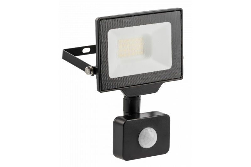 Foco LED G-TECH con sensor de movimiento, 20W, 2000lm, AC220-240V, 50/60 Hz, PF>0.9, RA>80, IP65, 120°, 6000K, negro 1208959175
