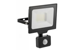 Foco LED G-TECH con sensor de movimiento, 30W, 3000lm, AC220-240V, 50/60 Hz, PF>0,9, RA>80, IP65, 120°, 4000K, negro 1208959176