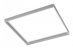 Marco G-TECH para montaje superficial de paneles LED de 45x45cm, sin tornillos, blanco 1208959231