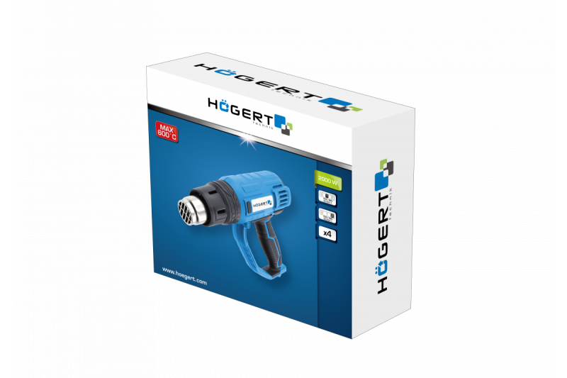 Hoegert Pistola de aire caliente de 2000W 1208960196