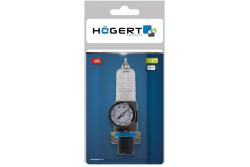 Hoegert Filtro de línea de aire con manómetro de presión 1/4" 90ml 1208960642