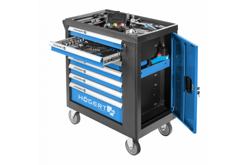 Hoegert Armario de herramientas con 7 cajones y puerta lateral 1208962009