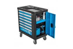 Hoegert Gabinete de herramientas de 7 cajones con una puerta lateral con accesorios 544 piezas. 1208962010