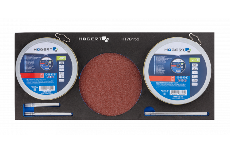 Hoegert Gabinete de herramientas de 7 cajones con una puerta lateral con accesorios 544 piezas. 1208962010