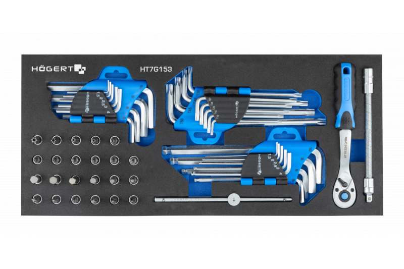 Hoegert Juego de llaves hexagonales de 53 piezas. 1208962060