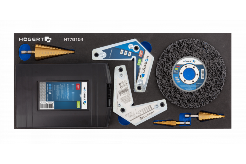 Hoegert Conjunto de taladros para metal de 53 piezas. 1208962061