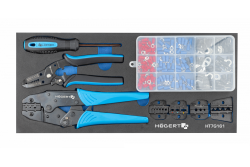 Hoegert Conjunto de alicates de engaste 158 piezas. 1208962067