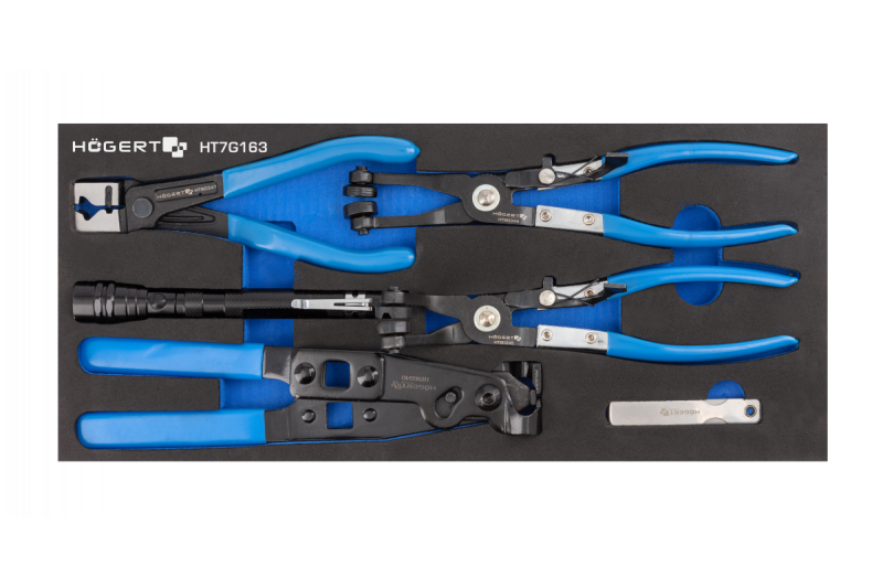 Hoegert Alicates para engarzar bandas 5 piezas. 1208962069