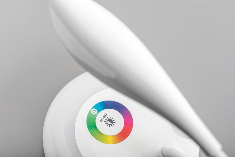 Decor Lámpara de mesa GALACTIC LED 5W 240lm 5V DC 4000K RGB base de carga USB cuerpo blanco 1208962485