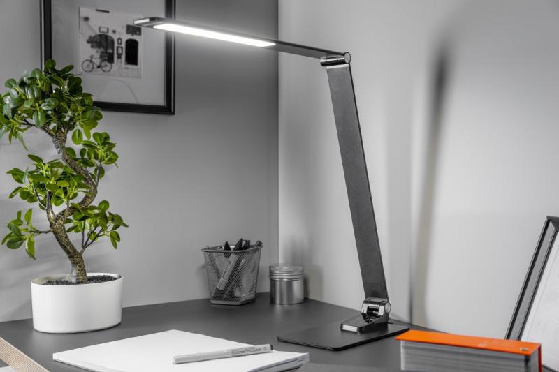 Decor Lámpara de escritorio Loneos 12W 700lm AC220-240V 3-CCT 5 niveles de atenuación RA>80 USB negro 1208962502