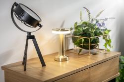 Decor Lámpara de escritorio Monum 3W 200lm DC 5V 1A 3000 K 3 unidades. Batería de atenuación de 1800 mAh en color dorado. 1208962505