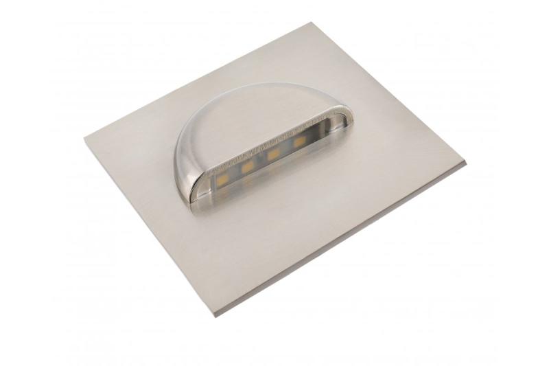 Decor Luminaria de escalera LED ESCADA KA DC12V con cubierta cuadrada transparente 0 8W 70lm 4000K cable de inoxidable de 150cm.