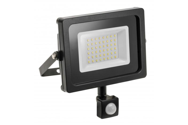 Proyector LED iNEXT con sensor de movimiento 20 W 1600 lm, PF > 0,9, RA > 80, IP65, 120°, 6400 K, cuerpo negro 1208962859