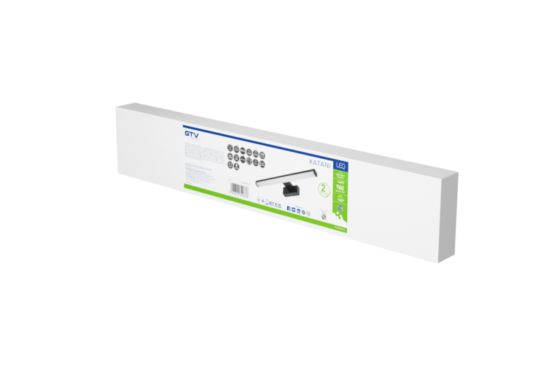 Decor Luminaria LED Catania 600mm 12W AC220-240V 50/60Hz 4000K IP44 RA >80 960lm Negro 1208962887