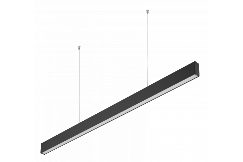 Decor Luminaria suspendida LED LIVIA 40W 3600lm AC220-240V 50-60Hz 100° RA>80 IP20 AL/PC 4000K 120cm negro. 1208962913