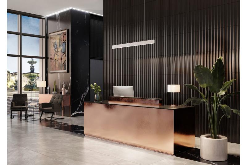 Decor Luminaria suspendida LED LIVIA 40W 3600lm AC220-240V 50-60Hz 100° RA>80 IP20 AL/PC 4000K 120cm blanco. 1208962914