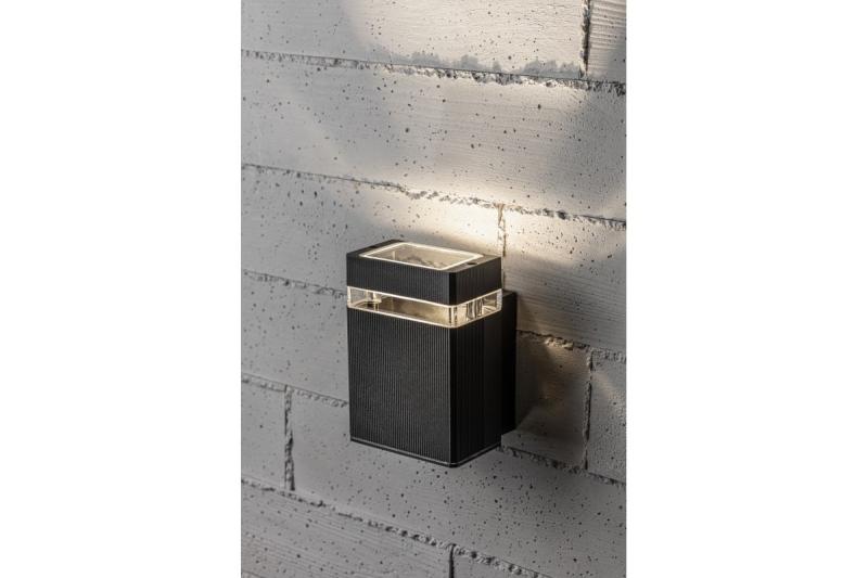 Decor Luminaria de pared unidireccional NESSA GU10 MAX. 50W IP54 AC220-240V 50/60Hz negro. 1208963009