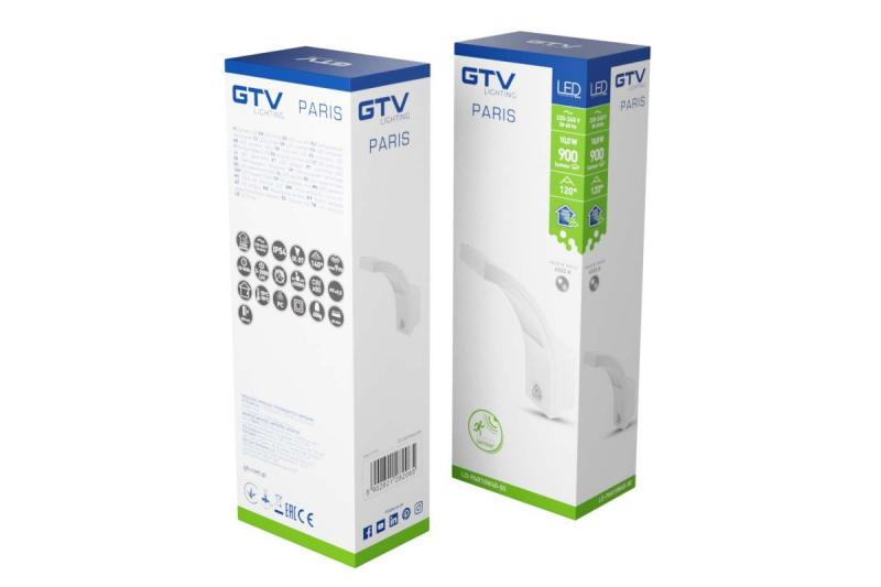 Decor Luminaria LED PARIS con sensor de movimiento 10W 900lm IP54 AC220-240V 50/60Hz 140° 9m 4000K blanco. 1208963095