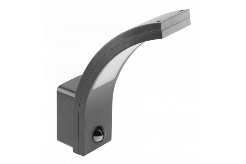 Decor Luminaria PARIS LED con sensor de movimiento 10W 900lm IP54 AC220-240V 50/60Hz 140° 9m 4000K negro 1208963096