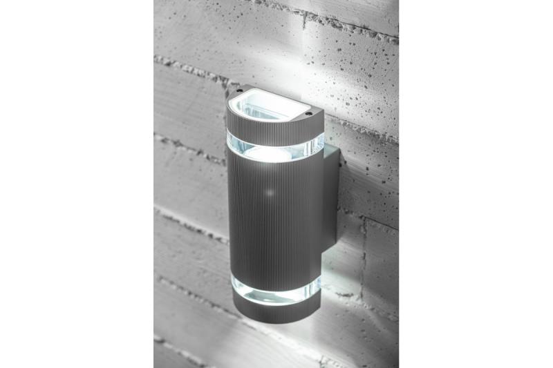 Decor Luminaria de pared de dos direcciones SILVA GU10 MAX 2x50W IP54 AC220-240V 50/60Hz gris. 1208963136