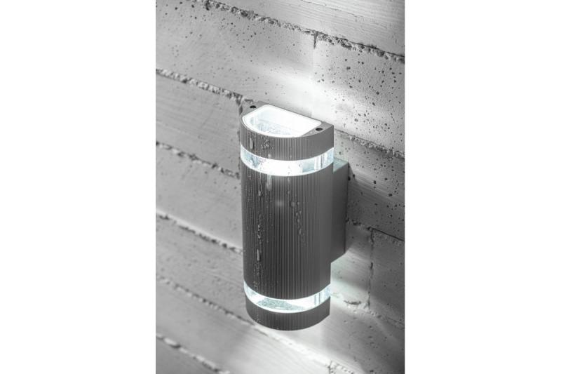 Decor Luminaria de pared de dos direcciones SILVA GU10 MAX 2x50W IP54 AC220-240V 50/60Hz gris. 1208963136