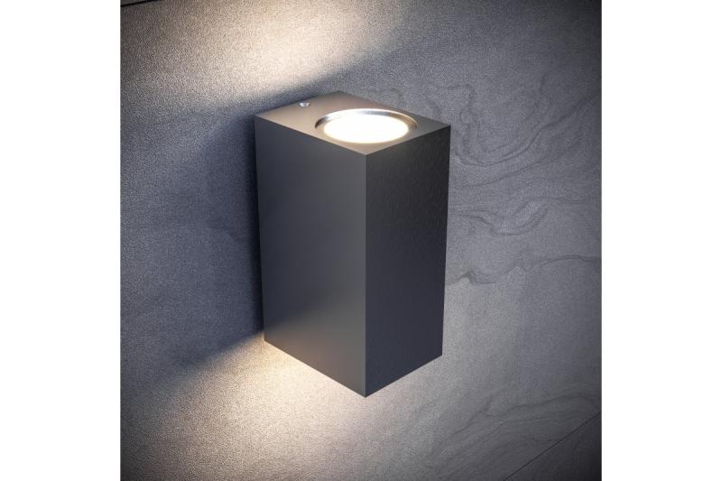 Decor Luminaria de fachada bidireccional TIAGO KW GU10 MAX.2x35W IP54 AC220-240V 50/60Hz negro. 1208963202