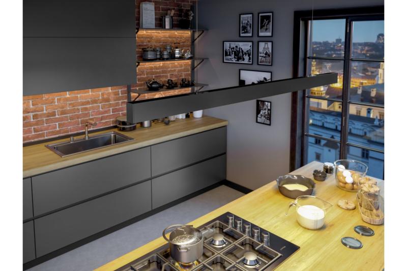 Decor Luminaria suspendida LED VILANA 42W (30W+12W) 4000K RA>80 220-240VAC 48/120° UGR<19 120cm negro. 1208963237