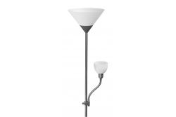 Decor Lámpara de pie BENFICA 2 máx. 60W - E27 máx. 40W - E14 AC220-240V 50/60Hz gris 1208963347