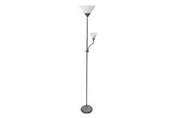 Decor Lámpara de pie BENFICA 2 máx. 60W - E27 máx. 40W - E14 AC220-240V 50/60Hz gris 1208963347