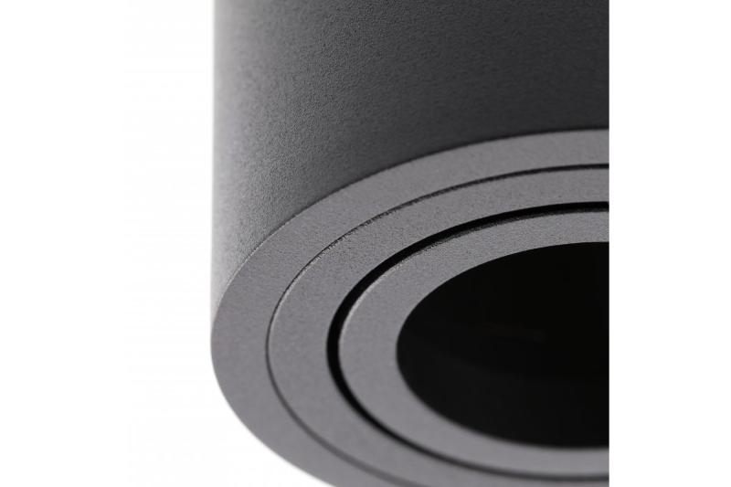 Decor Luminaria de techo AVEIRO DUO de aluminio 160x80x85mm IP20 máx. 20W*2 redonda negra. 1208963826