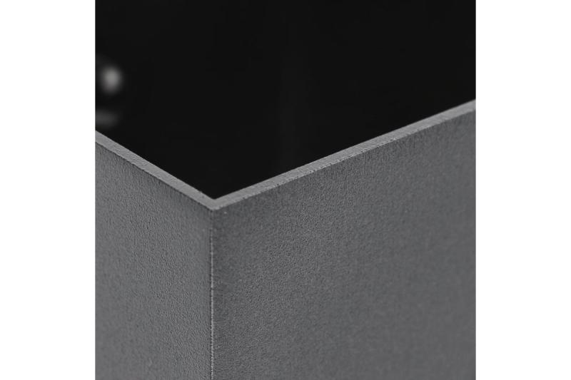 Decor Aplique de pared CAMPIONE de aluminio G9 IP20 máx. 40W IP20 cuadrado negro. 1208963849