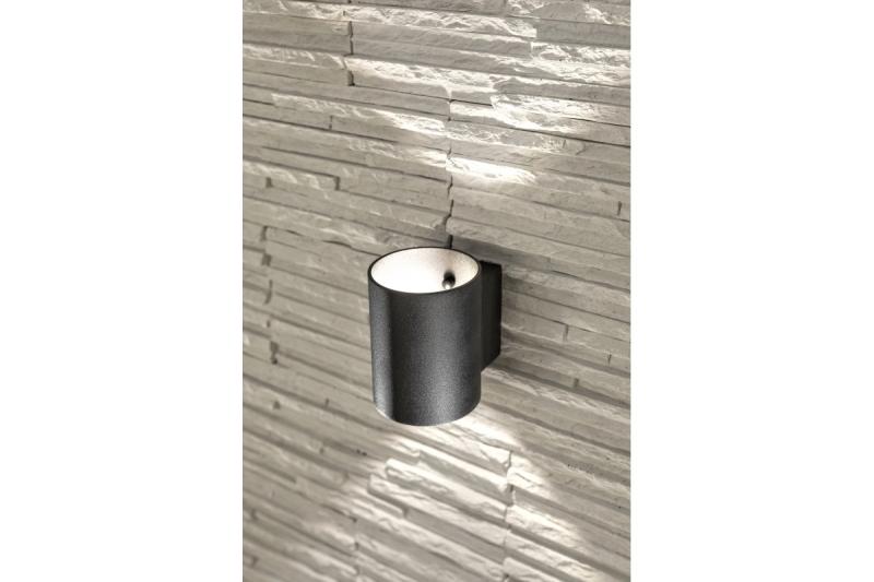 Decor Aplique de pared CAMPIONE de aluminio G9 IP20 máx. 40W IP20 redondo negro. 1208963851