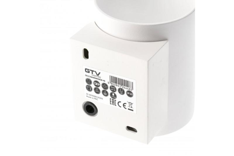 Decor Aplique de pared CAMPIONE de aluminio G9 IP20 máx. 40W IP20 redondo blanco. 1208963852