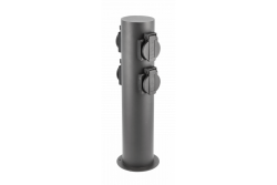 Decor Poste de jardín CORTA-P 36 IP54 AC220-240V 50-60Hz 4 tomas Schucko máx. 3500W grafito. 1208963859