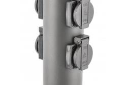 Decor Poste de jardín CORTA-P 36 IP54 AC220-240V 50-60Hz 4 tomas Schucko máx. 3500W grafito. 1208963859