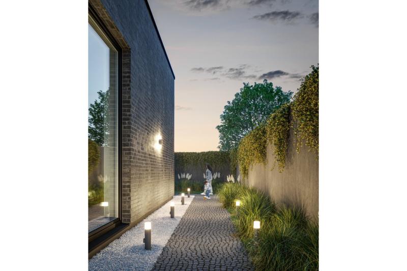 Decor CORTA-P 40 lámpara de jardín E27 MAX.25W IP44 AC220-240V 50-60Hz toma máx. 3000W bollard grafito 1208963861