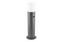 Decor Luminaria de jardín CORTA-P PIR 40 E27 MAX.25W IP44 AC220-240V 50-60Hz poste grafito 1208963862