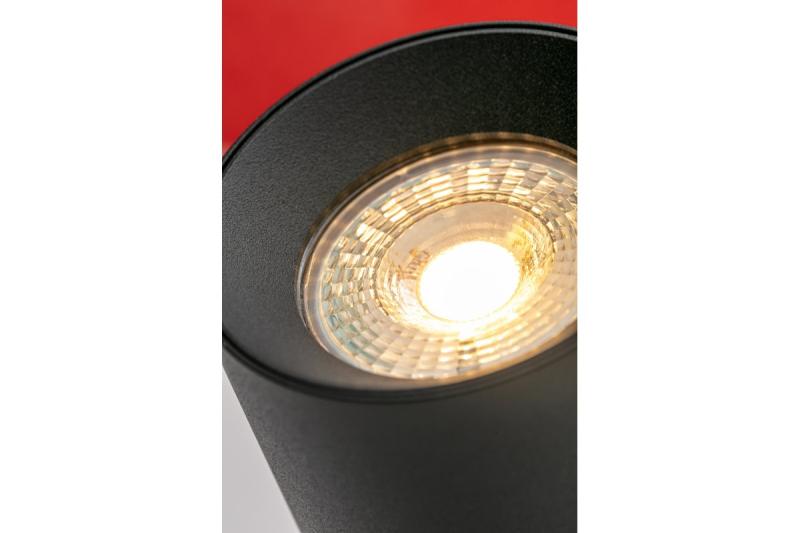 Decor Luminaria de techo FARGO de aluminio 70x160mm IP20 máx. 20W redonda negra. 1208963876