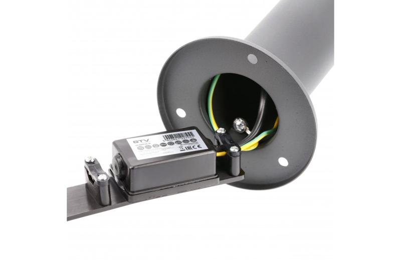 Decor KERTA-P 50 luz de jardín E27 MAX.12W IP44 AC220-240V 50-60Hz baliza grafito 1208963907