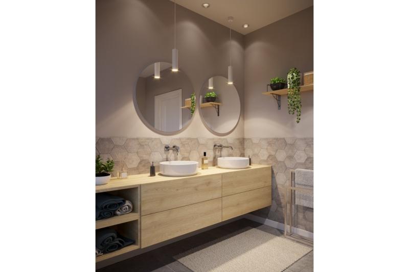 Decor Luminaria suspendida LAGOS GU10 de aluminio IP20 máx. 20W blanco. 1208963910