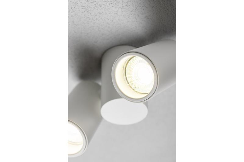 Decor Luminaria de techo LUPO de aluminio 17.5x5.6x11.5 IP20 2*GU10 máx. 50W redonda blanca. 1208963925