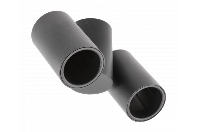Decor Luminaria de techo LUPO de aluminio 17.5x5.6x11.5 IP20 2*GU10 máx. 50W redonda negra. 1208963926