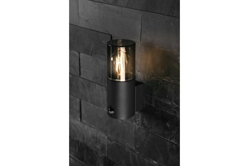 Decor Luminaria de jardín MEDIO-AU PIR E27 MAX.15W IP54 AC220-240V 50-60Hz lámpara de pared superior grafito. 1208963938