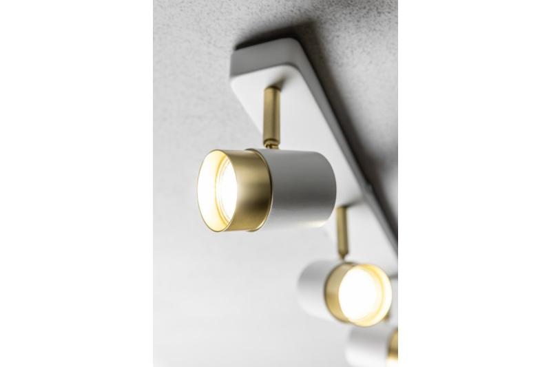 Decor Luminaria de techo ORIO de aluminio 43.0x5.5x14.0 IP20 3*GU10 máx. 50W redonda blanca. 1208963966