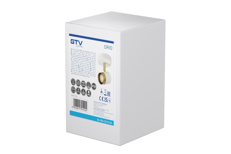 Decor Luminaria de techo ORIO de aluminio 11.6x5.6x11.5 IP20 1*Gu10 máx. 50W redonda blanca. 1208963968