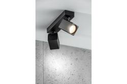 Decor Luminaria de techo RENO de aluminio IP20 máx. 20W*2 doble cuadrada negra. 1208963980