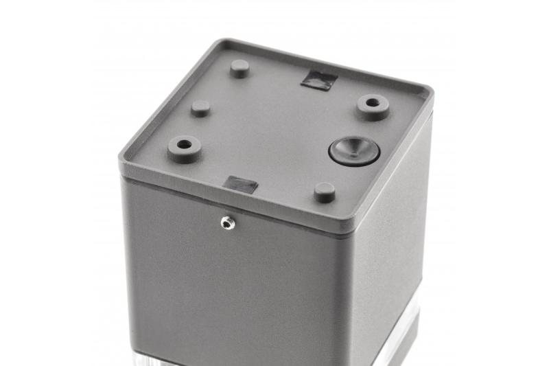 Decor Luminaria de techo RIVEN alum 102x120 IP54 máximo 35W cuadrada grafito 1208963983